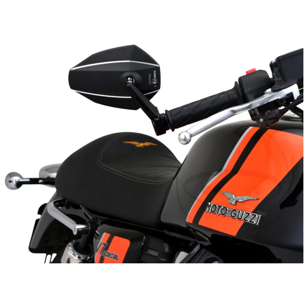 Lenkerendenspiegel kurz schwarz Daytona für Motorräder_2