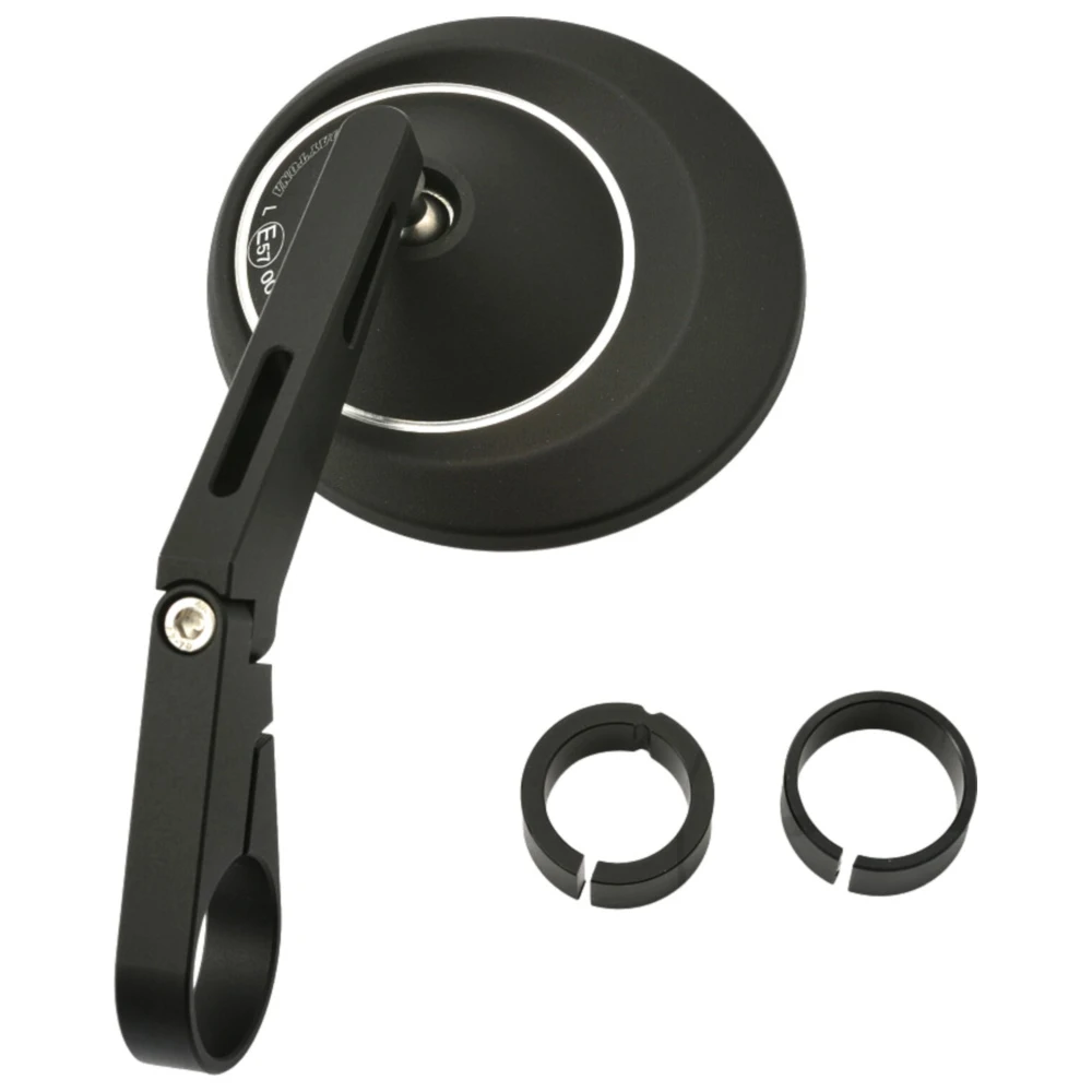 Lenkerendenspiegel schwarz Daytona kurz für Motorräder_0