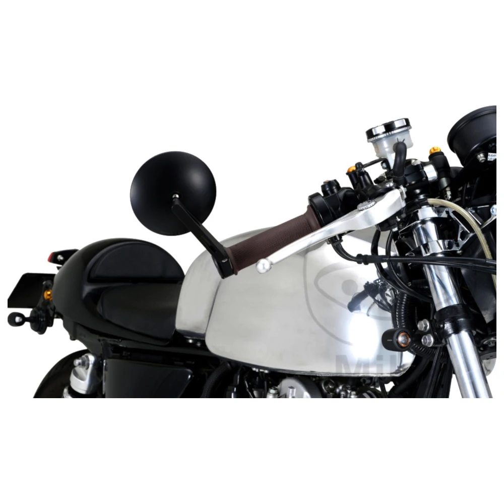 Lenkerendenspiegel schwarz Daytona für Universal Motorräder lan