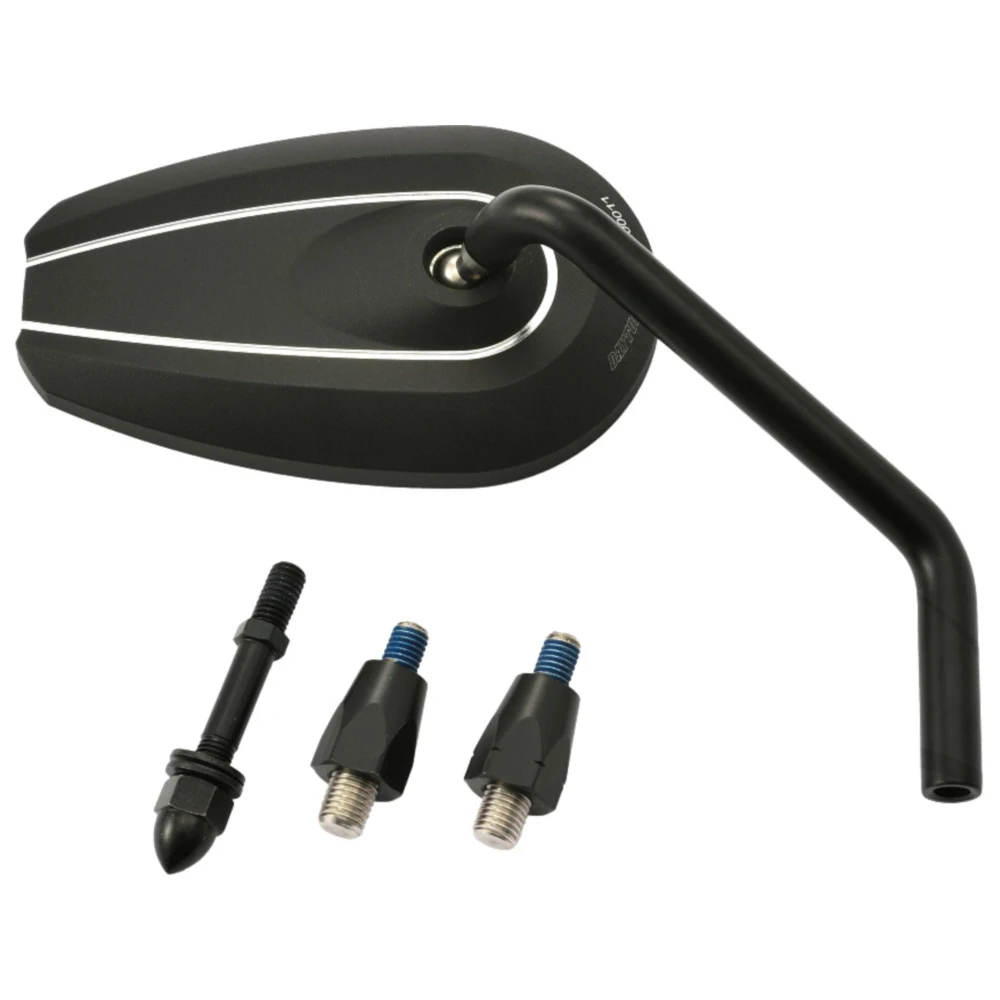 Spiegel Daytona schwarz Aluminium rechts_0