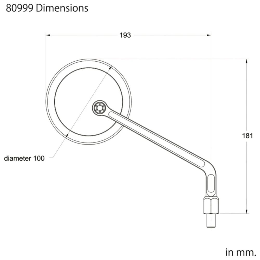 Spiegel schwarz Universal Daytona rechts Alu_0