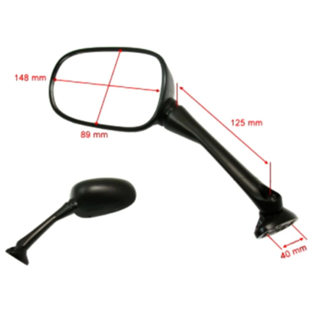 Spiegel schwarz rechts JMP passend für: Honda CBF 7134661_0