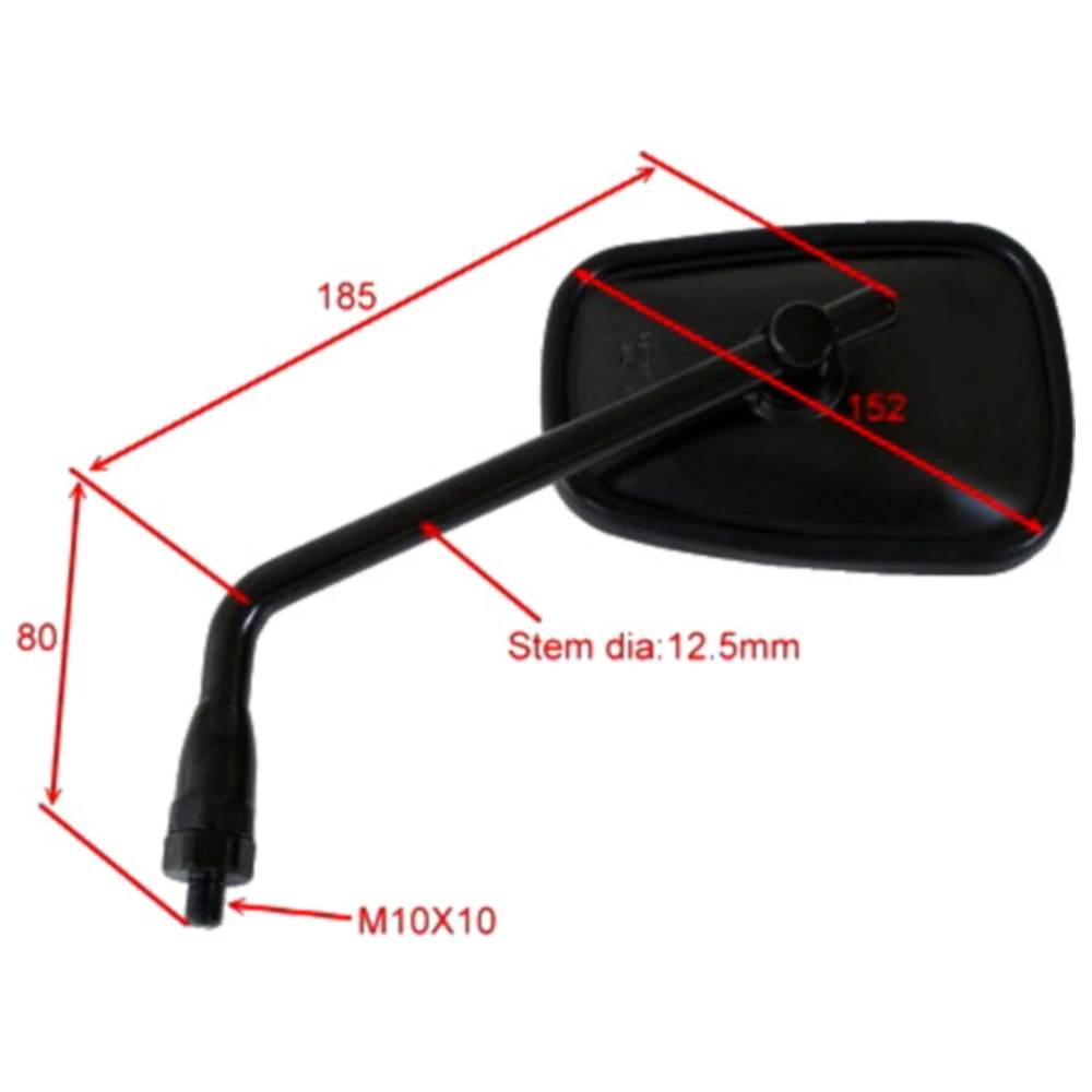 Spiegel schwarz rechts JMP passend für: Kawasaki ZRX_0