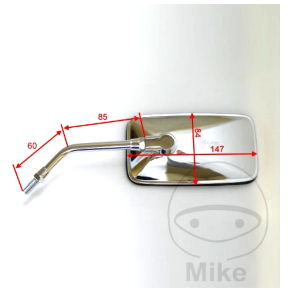 Spiegel chrom für Motorrad JMP rechts_0