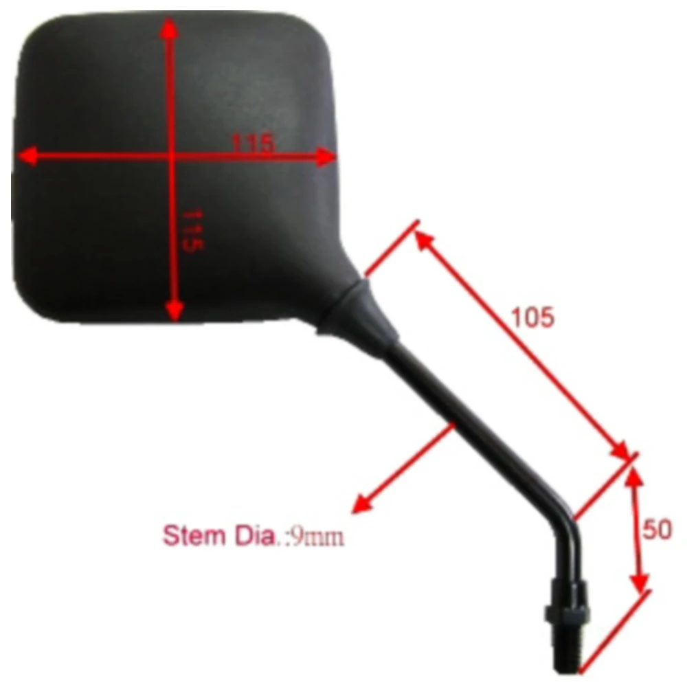 Spiegel schwarz links\rechts JMP passend für: Honda XL_0