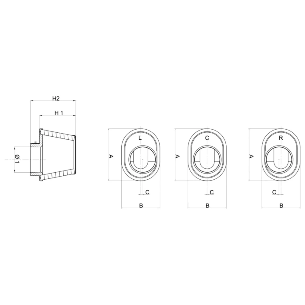 Rennluftfilter einzeln Universal BMC passend für: Honda CB_0