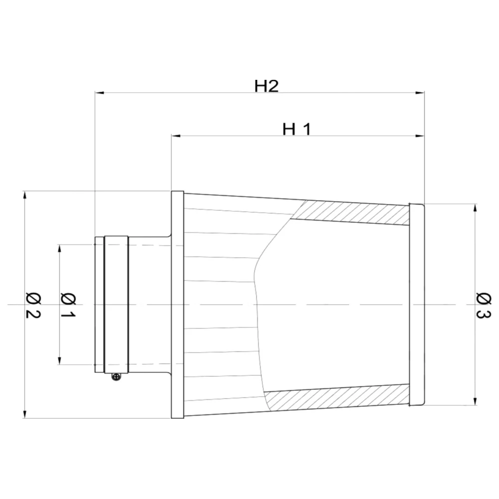 Rennluftfilter Universal BMC 41mm_0