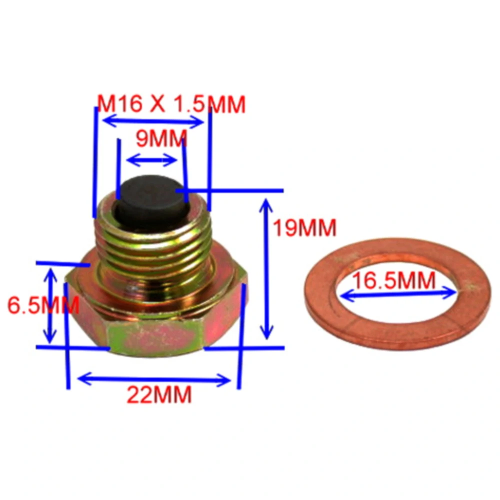 Ölablassschraube magnetisch JMP M16X1. 5 mm mit Dichtring passe