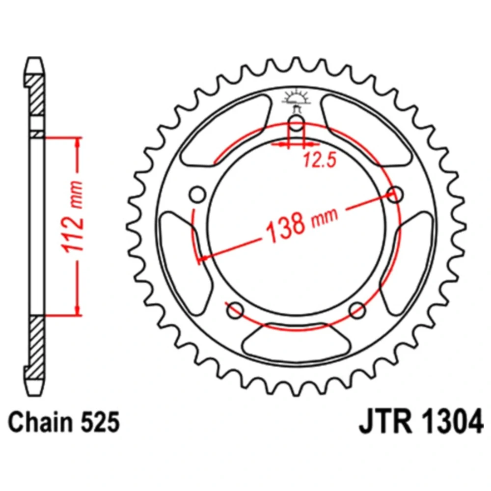 Kettenrad 41Z Teilung 525 Alternative: 7270634 passend für: Hon