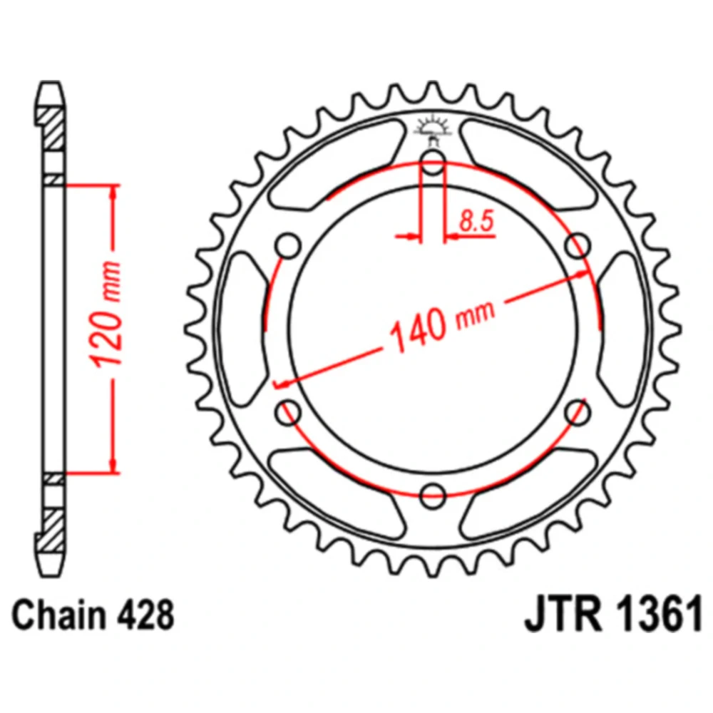 Kettenrad 50Z 428 für verschiedene Modelle_0