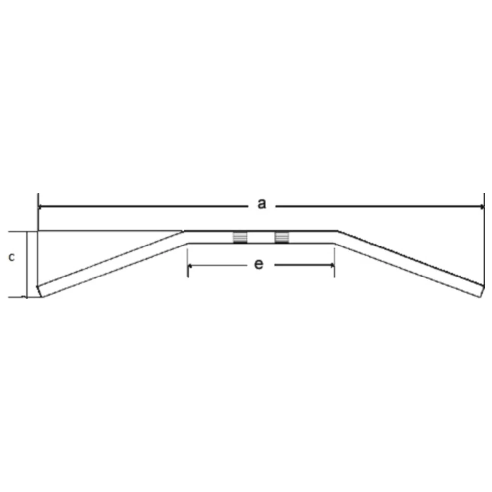 Dragbar Lenker aus schwarzem Stahl 22mm für Custom Bikes_0