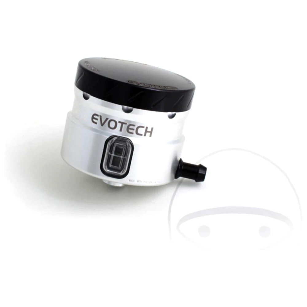 Bremsflüssigkeitsbehälter Evotech silber/schwarz für Motorräder