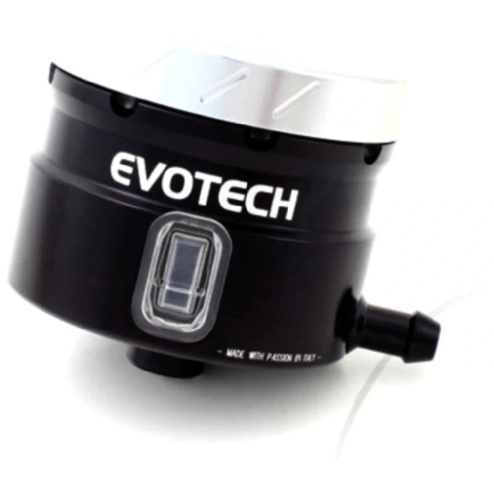 Bremsflüssigkeitsbehälter Evotech schwarz/silber für Motorräder