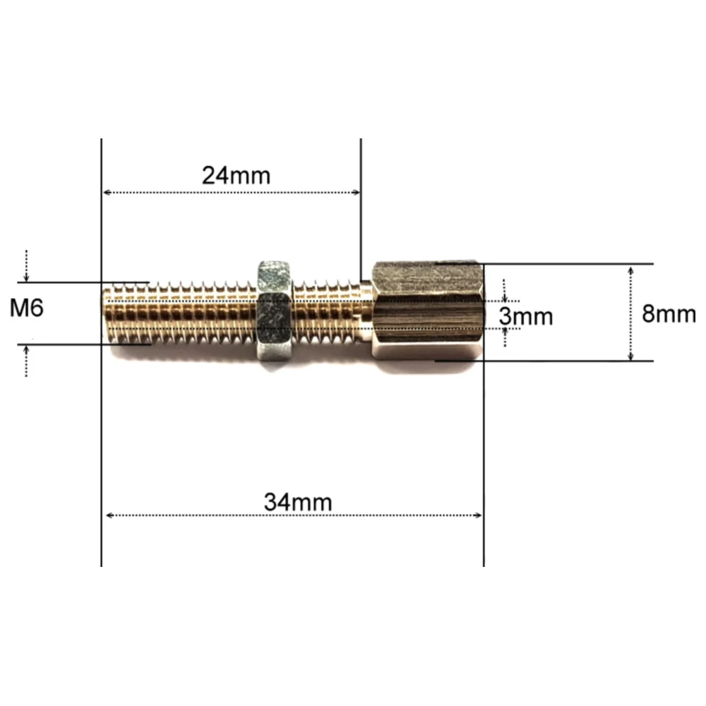 Stellschraube M6X1 34 mm für Motorräder_0