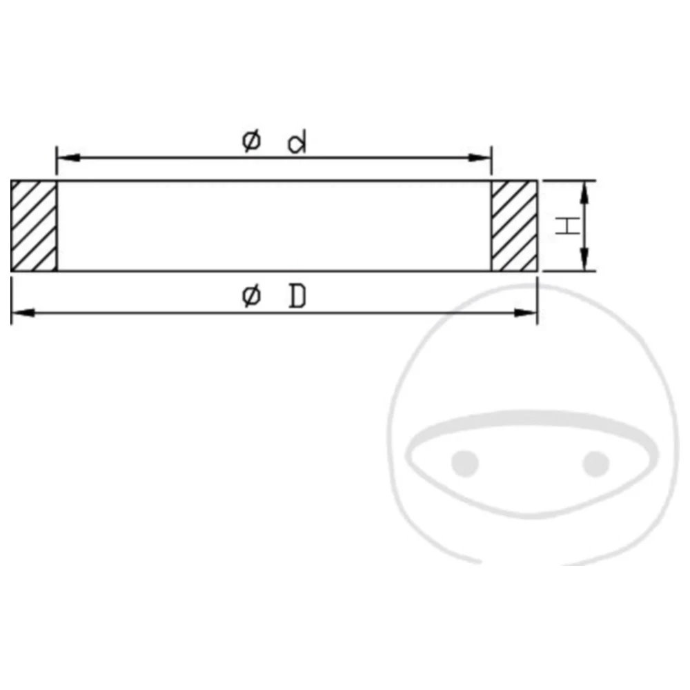 Gabeldichtring Satz Kayaba 36X48. 5X8 passend für: Kawasaki KX,