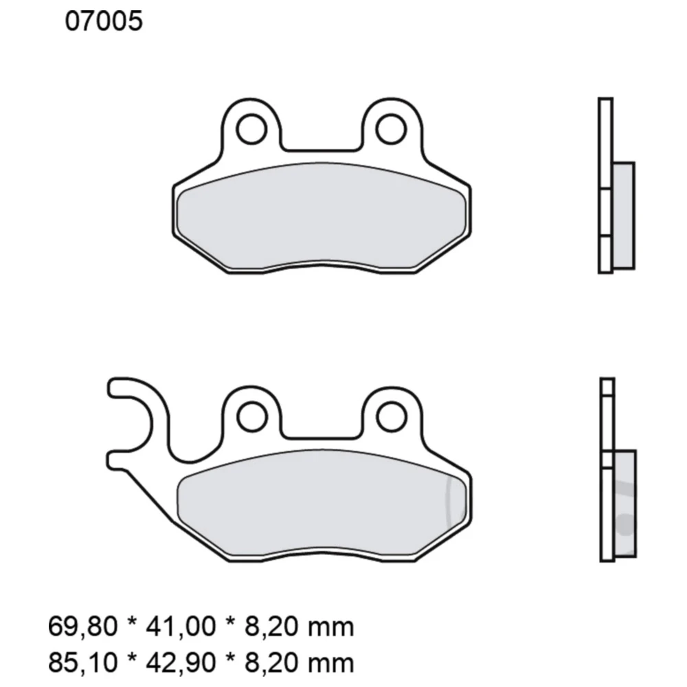 Bremsklotz CC Scooter Brembo Alternative: 7321912 passend für:
