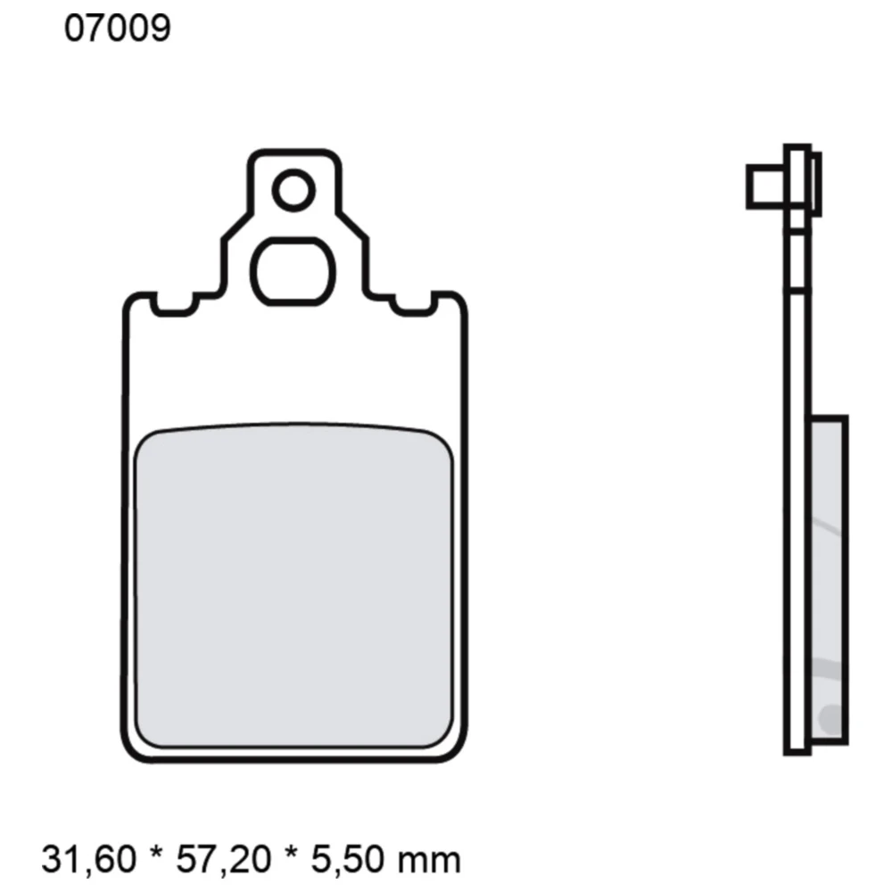 Bremsklotz CC Scooter Brembo Alternative: 7373996 passend für: