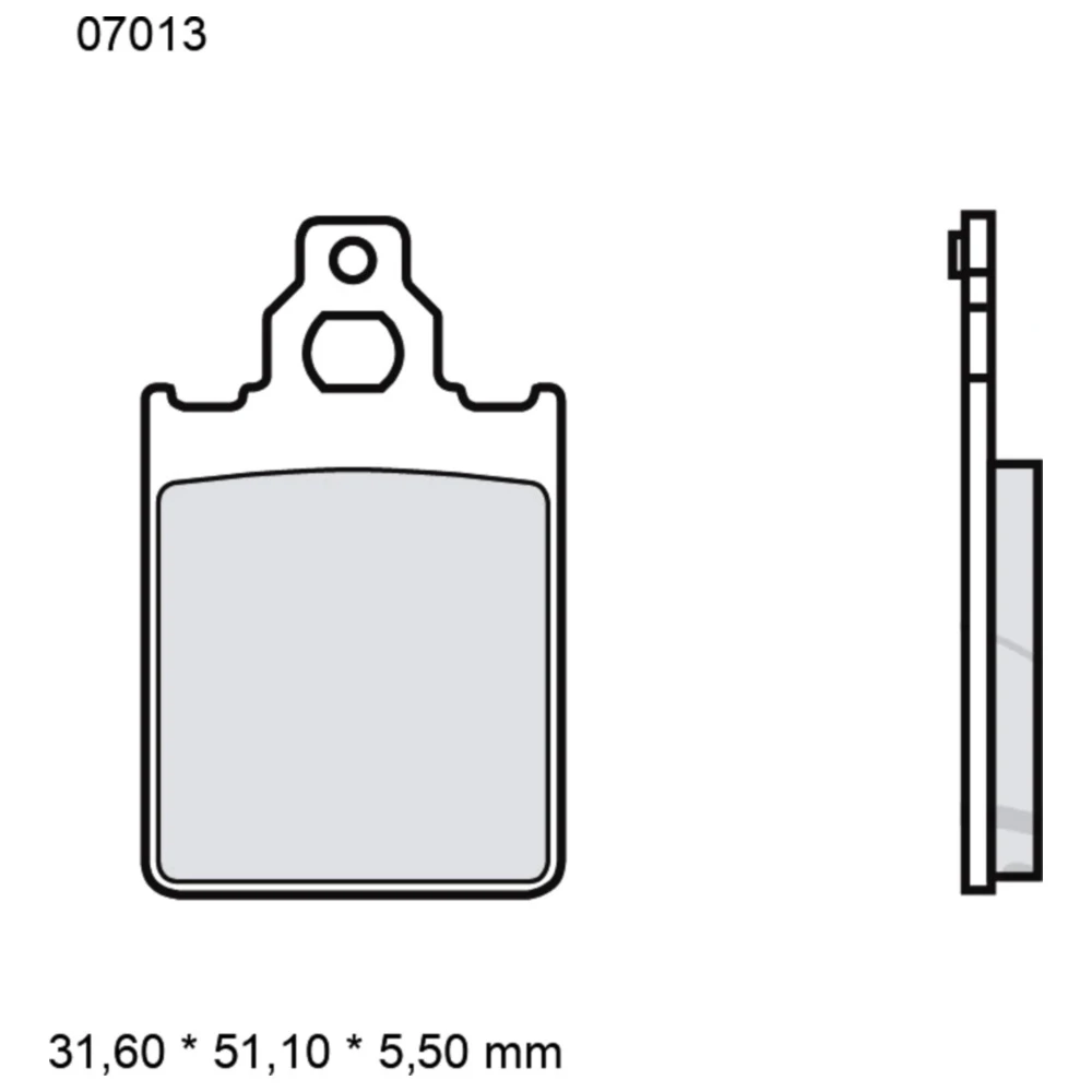 Bremsklotz CC Scooter Brembo Alternative: 7321847 passend für: