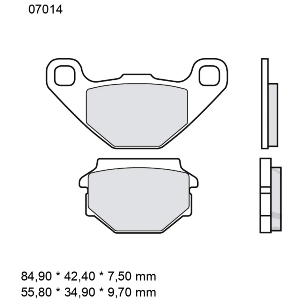 Bremsklotz CC Scooter Brembo Alternative: 7375397 passend für: