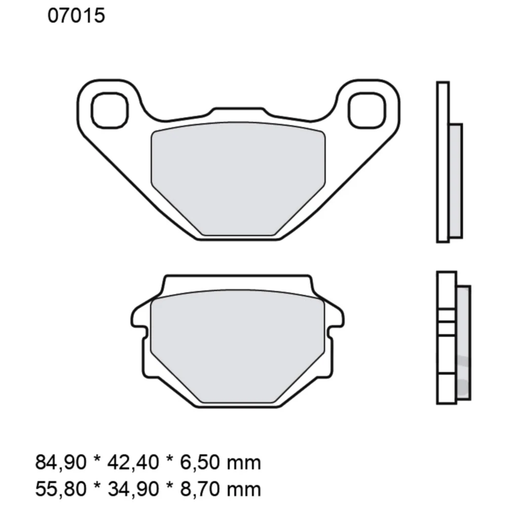 Bremsklotz CC Scooter Brembo Alternative: 7320443 passend für: