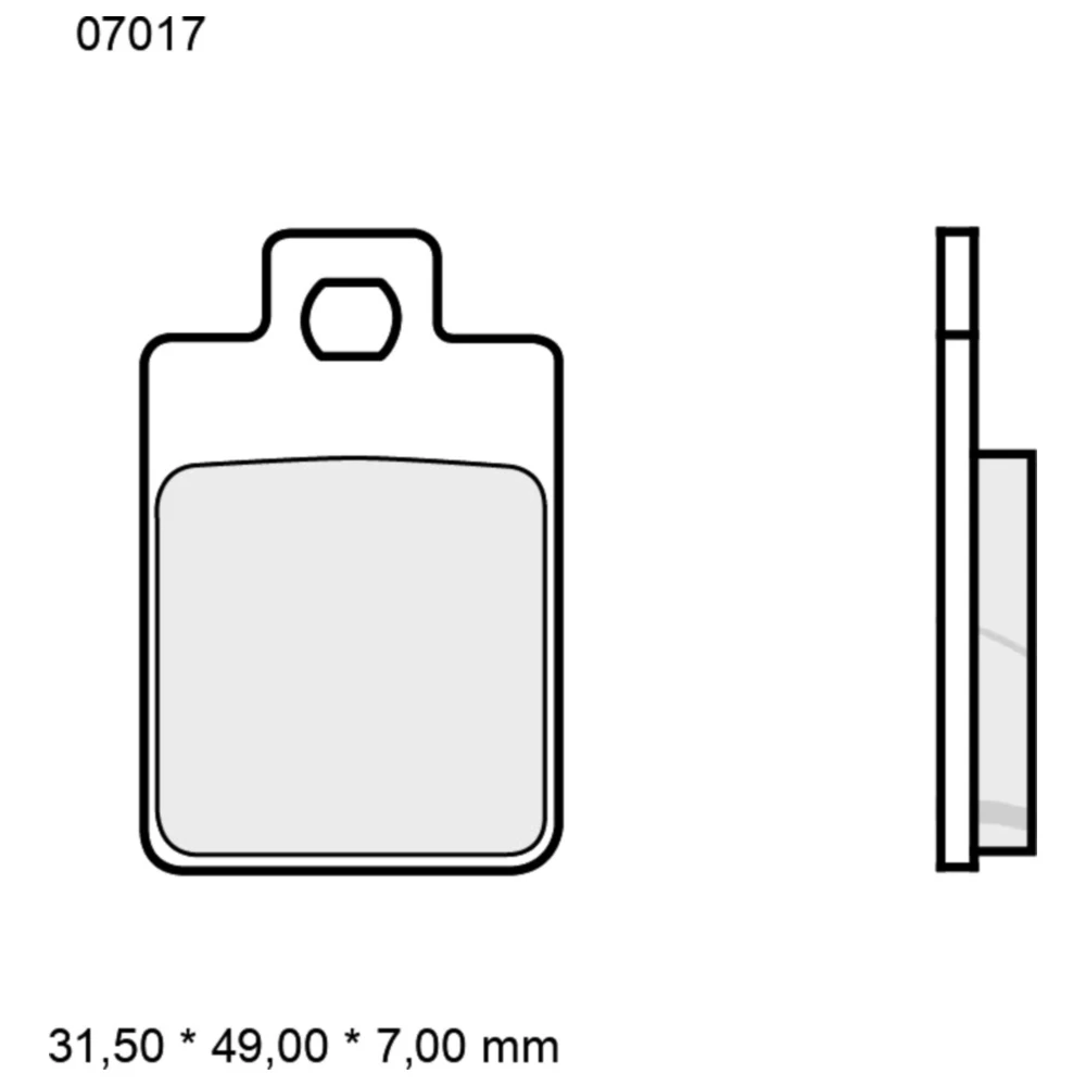 Bremsklotz CC Scooter Brembo Alternative: 7321896 passend für: