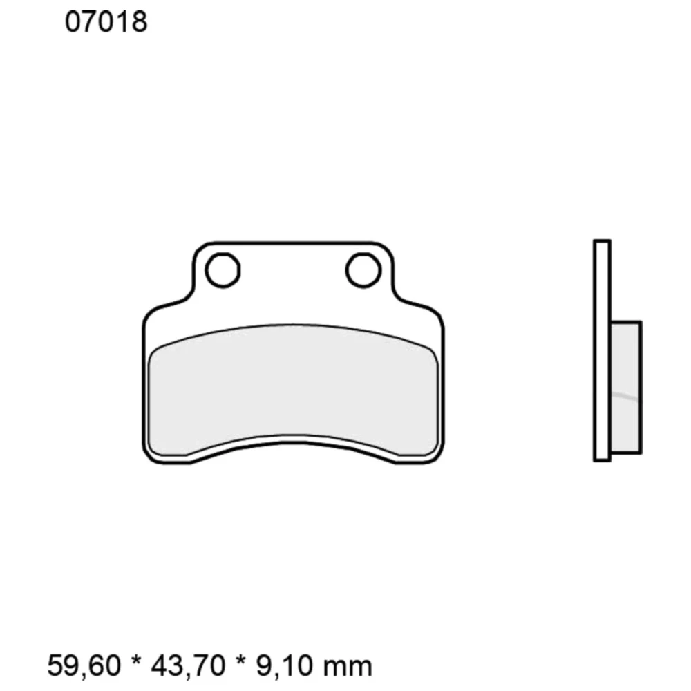 Bremsklotz CC Scooter Brembo Alternative: 7321888 passend für: