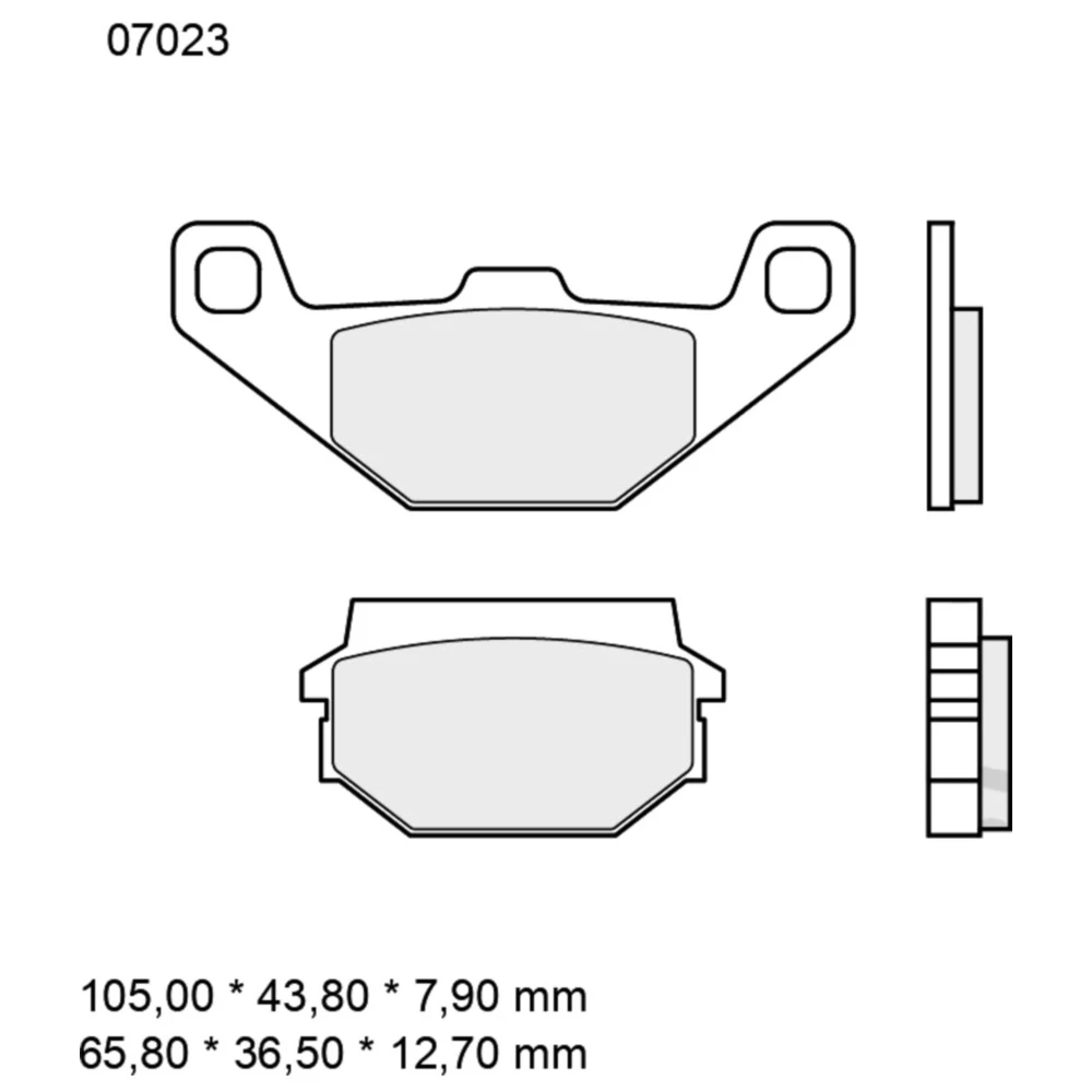 Bremsklotz CC Scooter Brembo Alternative: 7321623 passend für: