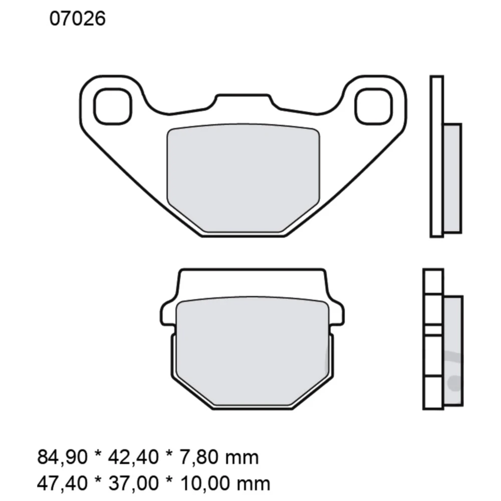 Bremsklotz CC Scooter Brembo Alternative: 7326853 passend für: