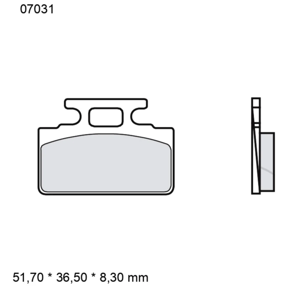 Bremsklotz CC Scooter Brembo Alternative: 7320161 passend für: