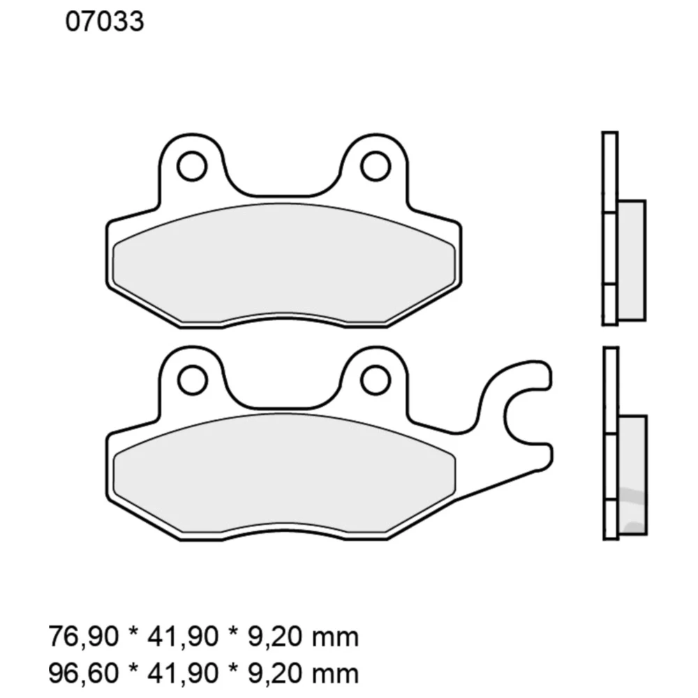 Bremsklotz CC Scooter Brembo Alternative: 7377658 passend für: