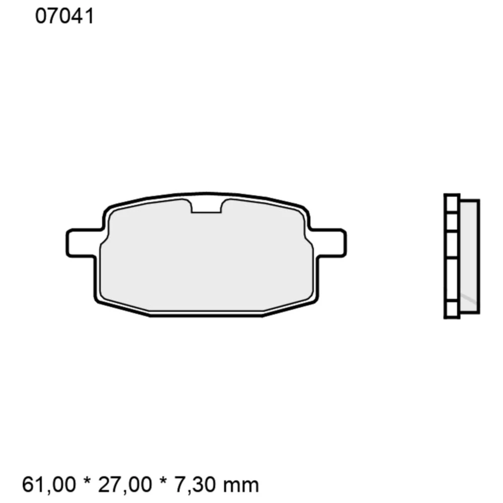 Bremsklotz CC Scooter Brembo Alternative: 7320179 passend für: