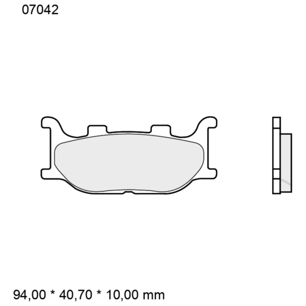 Bremsklotz CC Scooter Brembo Alternative: 7376650 passend für: