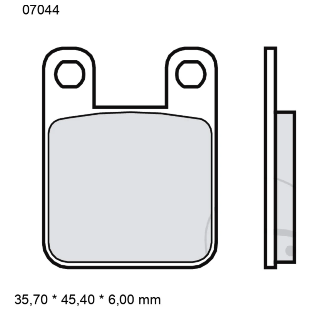 Bremsklotz CC Scooter Brembo Alternative: 7370679 passend für: