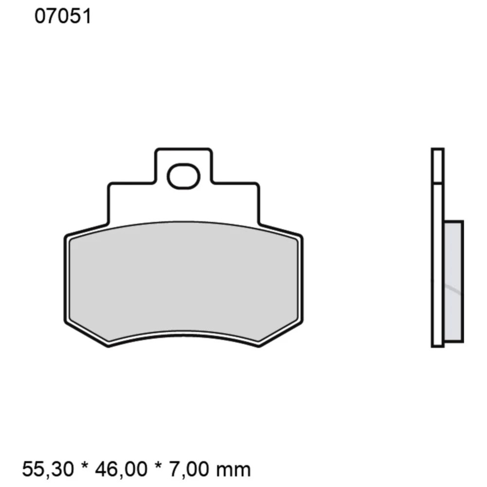 Bremsklotz CC Scooter Brembo Alternative: 7320849 passend für: