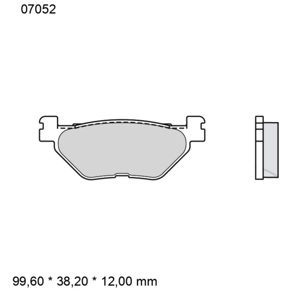 Bremsklotz CC Scooter Brembo Alternative: 7322696 passend für: