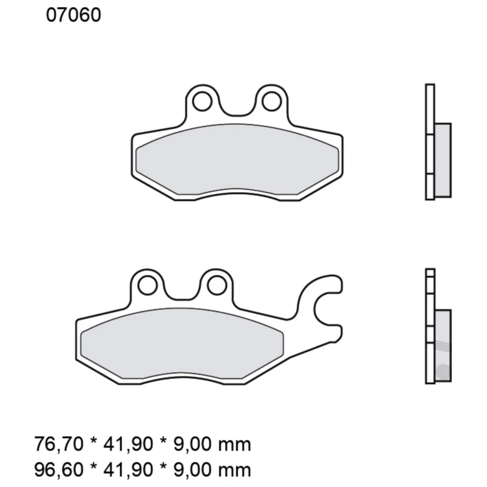 Bremsklotz CC Scooter Brembo Alternative: 7321102 passend für: