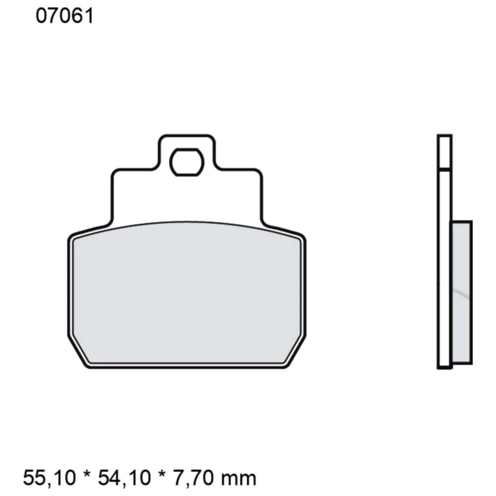 Bremsklotz CC Scooter Brembo Alternative: 7320906 passend für: