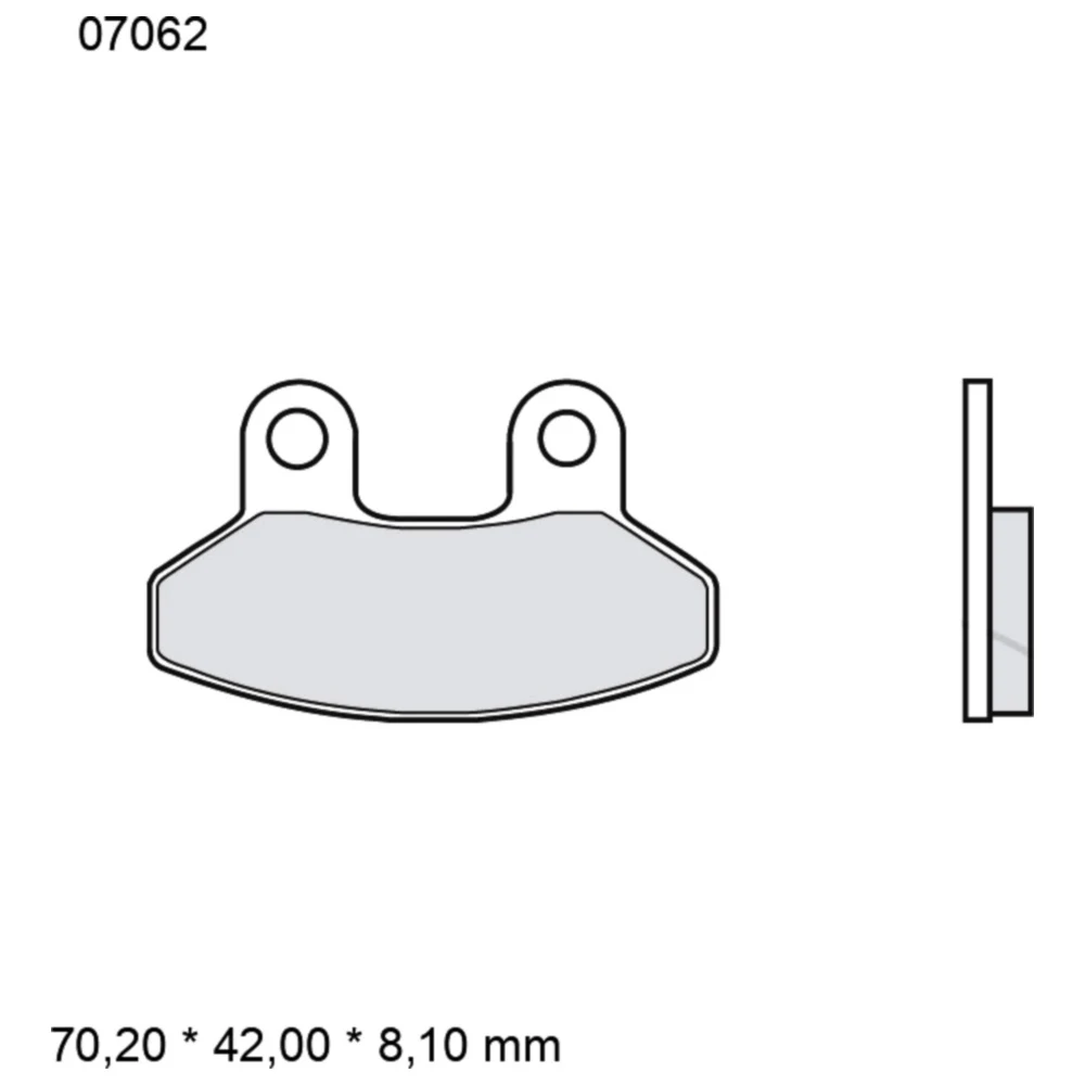 Bremsklotz CC Scooter Brembo Alternative: 7321938 passend für: