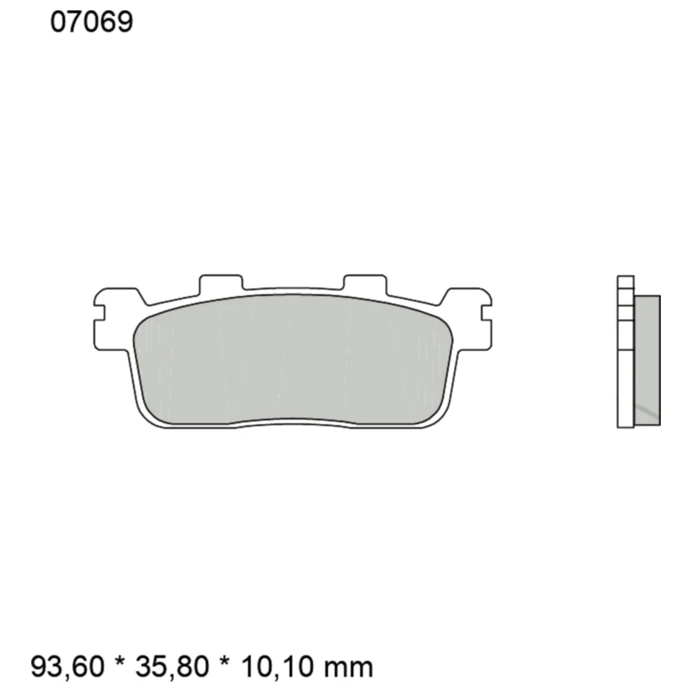 Bremsklotz CC Scooter Brembo Alternative: 7323520 passend für: