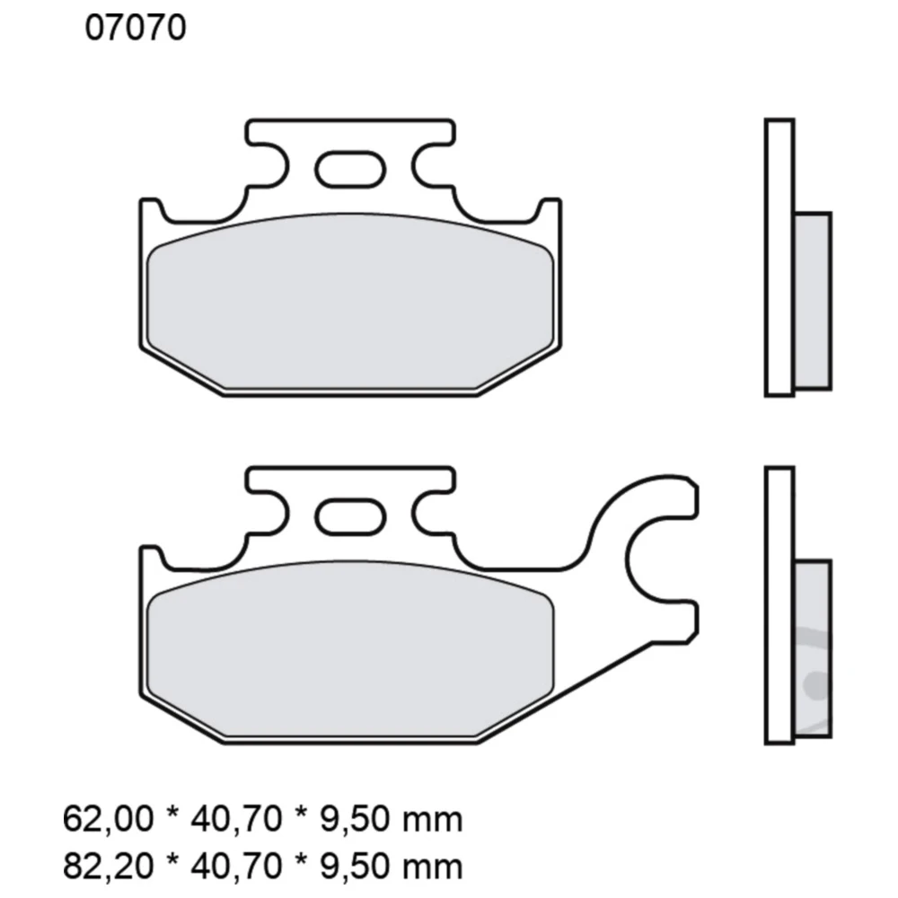 Bremsklotz CC Scooter Brembo Alternative: 7325590 passend für: