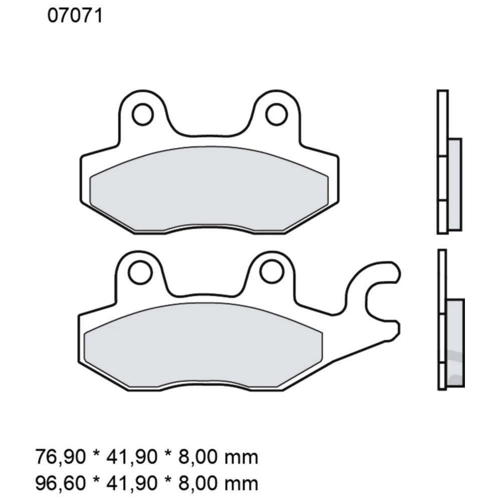 Bremsklotz CC Scooter Brembo Alternative: 7378722 passend für: