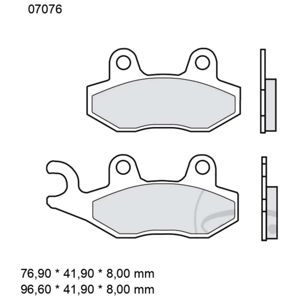 Bremsklotz CC Scooter Brembo Alternative: 7370778 passend für: