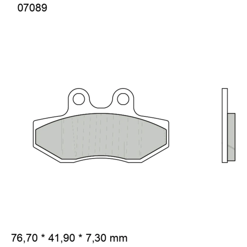 Bremsklotz CC Scooter Brembo Alternative: 7379423 passend für: