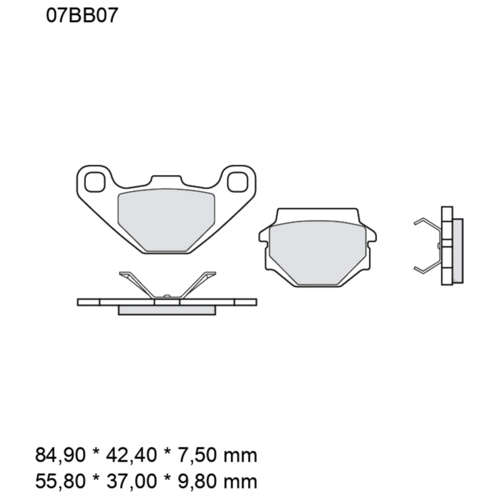 Bremsklotz Carbon - Keramik TT Brembo Alternative: 7321250 pass