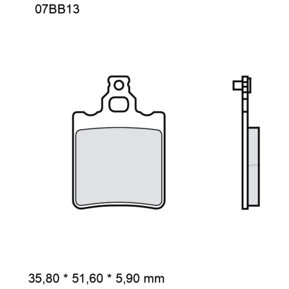 Bremsklotz Sinter SD Brembo Alternative: 7370046 passend für: B