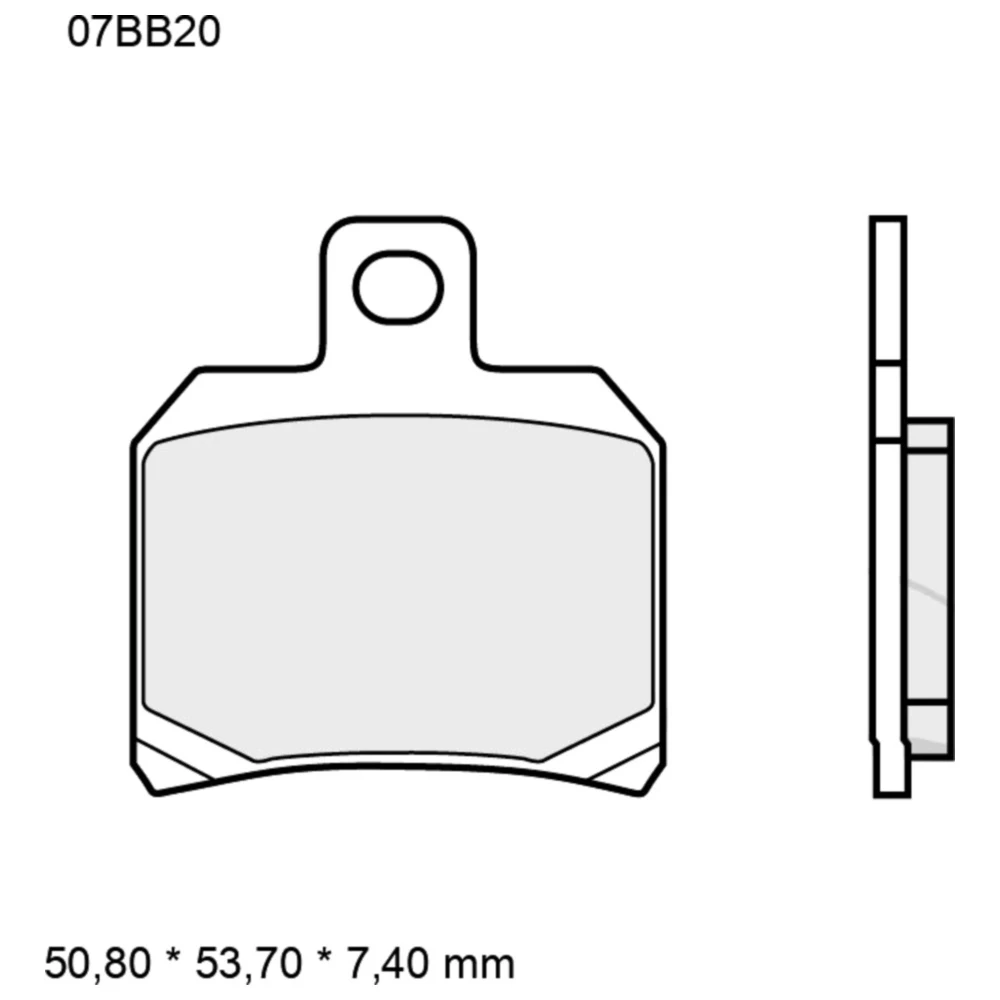 Bremsklotz Carbon Keramik CC Brembo Alternative: 7321649 passen