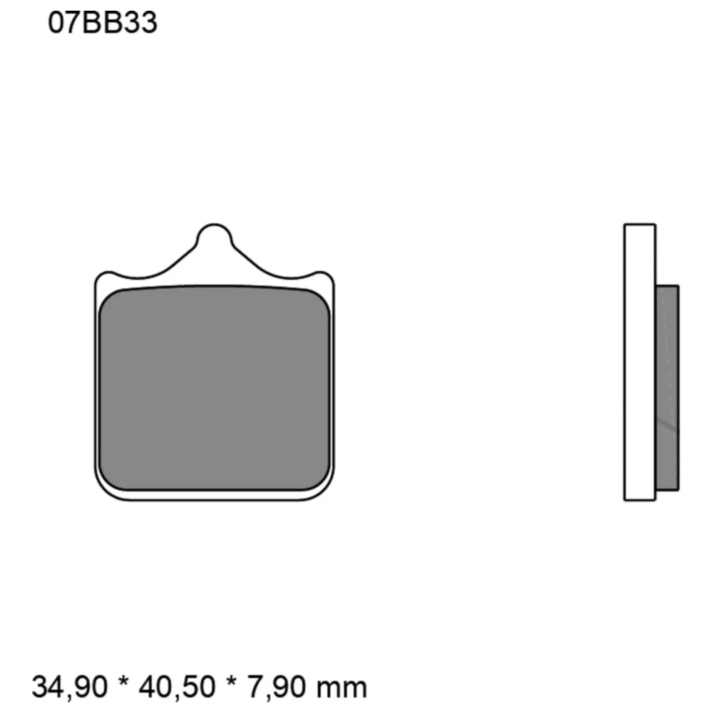 Bremsklotz Sinter LA Brembo Alternative: 7324122 passend für: B