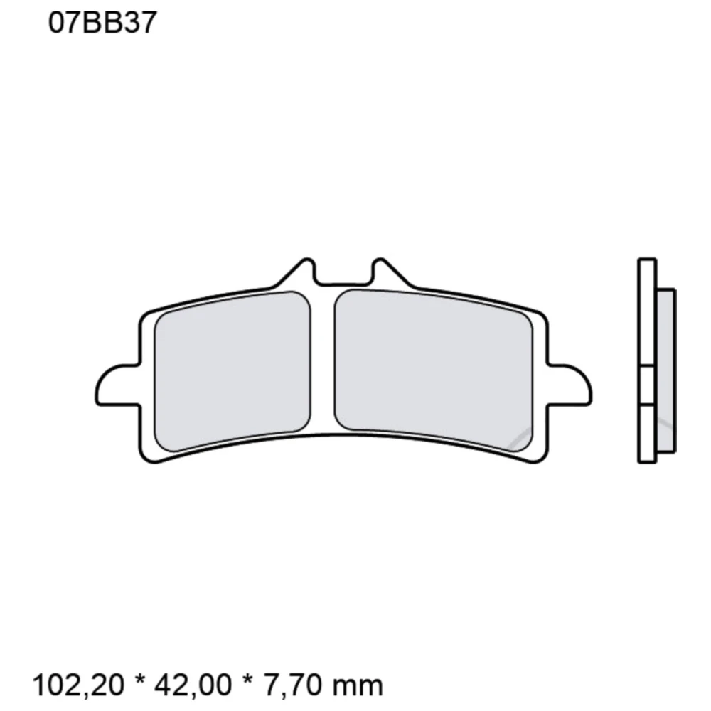 Bremsklotz Sinter LA Brembo Alternative: 7322456 passend für: D