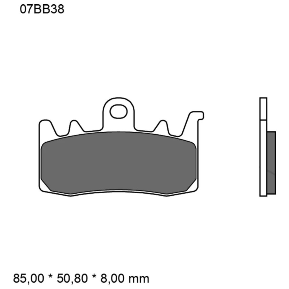 Bremsklotz Sinter LA Brembo Alternative: 7326419 passend für: B