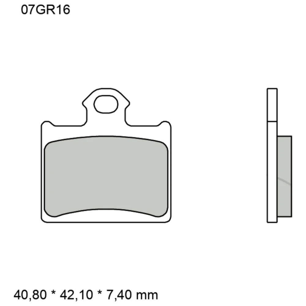 Bremsklotz Sinter SD Brembo Alternative: 7323603 passend für: K